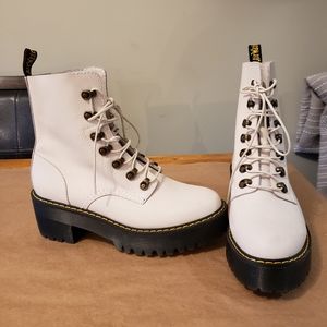 Cream Leona Doc Martens